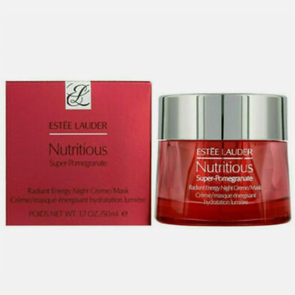 Estee Lauder Nutritious Super-Pomegranate Radiant Energy Night Creme/Mask 1.7oz